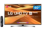 Smart TV 4K LED 60” LG 60UM7270PSA Wi-Fi HDR - Inteligência Artificial Controle Smart Magic