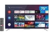 Smart TV 4K LED 75” TCL 75P715 Android - Wi-Fi Bluetooth 3 HDMI 2 USB