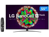 Smart TV 4K NanoCell IPS 55” LG 55NANO81 Wi-Fi - Bluetooth HDR Inteligência Artificial 4 HDMI 2 USB