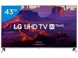 Smart TV LED 43” LG 4K/Ultra HD 43UK6520 - WebOs Conversor Digital Wi-Fi 4 HDMI 2 USB