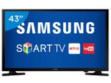 Smart TV LED 43” Samsung Full HD UN43J5200 - Conversor Digital Wi-Fi 2 HDMI 1 USB
