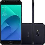 Smartphone Asus Zenfone 4 Selfie Pro Preto Dual Chip Tela 5.5" Snapdragon 64GB Câmera Traseira 16MP Dual Frontal 12MP + 5MP