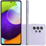 Smartphone Celular Samsung Galaxy A52 4G 128gb 6gb Violeta Barato Novo Menor Preço Snapdragon 720G
