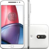 Smartphone Moto G 4 Plus, Dual Chip, Android 6.0, Tela 5.5'', 32GB, Câmera 16MP, Branco - Motorola