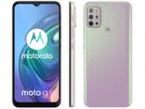 Smartphone Motorola Moto G10 64GB Branco Floral 4G 4GB RAM Tela 6,5” Câm. Quádrupla + Selfie 8MP