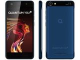 Smartphone Quantum You L 32GB Azul Dual Chip - 4G Câm. 13MP + Selfie 8MP Tela 5” HD Quad Core