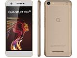 Smartphone Quantum You Light 32GB Dourado - Dual Chip 4G Câm. 13MP + Frontal 8MP 5” Quad Core