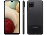 Smartphone Samsung Galaxy A12 64GB Preto 4G - 4GB RAM Tela 6,5” Câm. Quadrupla + Selfie 8MP