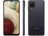 Smartphone Samsung Galaxy A12 64GB Preto 4G - Octa-Core 4GB RAM 6,5” Câm. Quádrupla + Selfie 8MP