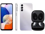 Smartphone Samsung Galaxy A14 128GB Prata - 5G + Fone de Ouvido Bluetooth Galaxy Buds Live