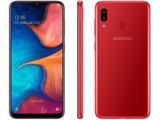 Smartphone Samsung Galaxy A20 32GB Vermelho 4G - 3GB RAM 6,4” Câm. Dupla + Câm. Selfie 8MP