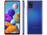 Smartphone Samsung Galaxy A21s 64GB Azul 4G - 4GB RAM 6,5” Câm. Quádrupla + Selfie 13MP