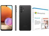 Smartphone Samsung Galaxy A32 128GB Preto 4G - 4GB RAM + Microsoft 365 Personal Office 365 1TB
