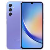 Smartphone Samsung Galaxy A34 5G Violeta, 128GB, 6GB RAM e Câmera Tripla de 48MP +8MP + 5MP