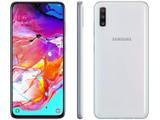 Smartphone Samsung Galaxy A70 128GB Branco 4G - 6GB RAM Tela 6,7” Câm. Tripla + Selfie 32MP