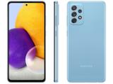 Smartphone Samsung Galaxy A72 128GB Azul 4G - 6GB RAM Tela 6,7” Câm. Quádrupla + Selfie 32MP