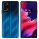 Smartphone Tecno Pova 2 Azul Tela 6,9 FHD+ 128gb 6gb Octa core QuadCam + Frontal 8Mp Rede 4G Bateria 7000mAh