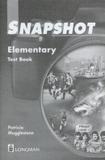 Snapshot elementary test book - Pearson audio visual