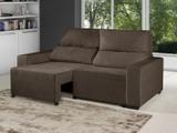 Sofá Retrátil Reclinável 3 Lugares Elegance Suede - Assento Ortopédico D-45 - American Confort