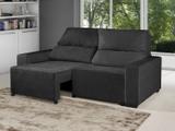 Sofá Retrátil Reclinável 3 Lugares Suede Elegance - American Comfort