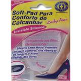 Soft Pad Conforto Calcanhar Lady Feet Transparente Único Bilateral Par 1018 - Orthopauher
