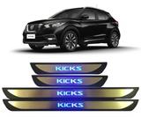 Soleira De Porta Com Led Aço Inox Nissan Kicks - Zapos