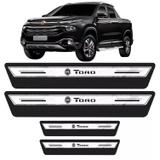 Soleira De Porta Platinum Fiat Toro 2016 2017 2018 - Prata - Emblematech