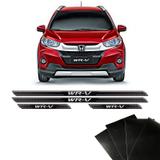 Soleira Diamante Wr-v Honda 2018/2019 Com Protetor De Porta - Sportinox