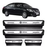 Soleira Porta Platinum Nissan Versa 2007 Á 2017 2018- Prata - Emblematech