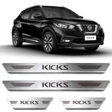 Soleiras de Aço Inox Escovado Nissan Kicks - Gpi