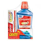Solução Bucal Colgate Total 12 Clean Mint - 500mL + Grátis Creme Dental To - Colgate-palmolive ind e c