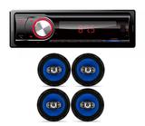 Som Automotivo Bluetooth Fm Usb Sd Daz e 2 Par De Alto Falante Orion 6 Polegadas 110w - Dazz / orion