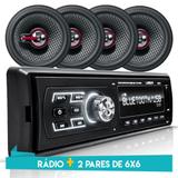 Som Automotivo MP3 Bluetooth USB Onix Prisma Joy Spin Cobalt 4 Falantes+ Antena - Uberparts