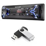 Som Automotivo Multilaser POP Com Pendrive 8GB