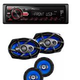 Som Automotivo Pioneer Mvh-98ub Usb Frontal Mp3 e Kit Tsr Orion Alto Falantes 6 E 6x9 Pol 220w Rms - Pioneer / orion