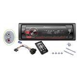 Som Automotivo Pionner MVH-S118UI Com Entrada Auxiliar USB Compatível com Android Iphone Ipod e Spotify