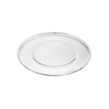 Sousplat de vidro com cordão de prata Wolff Croise 35cm