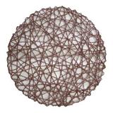 Sousplat defibra natural marrom 38cm x 38cm x 0,1cm - Btc decor