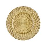 Sousplat em vidro Ricaelle 32,5cm dourado