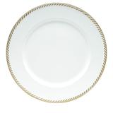 Sousplat Filetado Dourado Branco 33CM - 31976 - Lyor