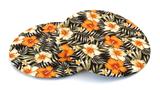 Sousplat Jacquard floral preto/bege - Tmdecor