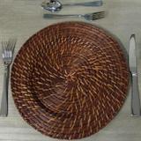 Sousplat Rattan Escuro Redondo - Gzt
