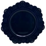 Sousplat Renda Em Plastico D33Cm Cor Azul - 24382 - L hermitage