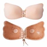 Soutien Adesivo Invisivel Levanta E Aumenta Seio Push Up Bege - Freebra