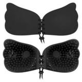 Soutien Adesivo Invisivel Levanta E Aumenta Seio Push Up Preto - Freebra