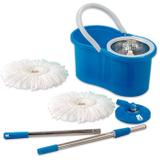 Spin Mop 360 Esfregão Cesto Inox com 2 refil Microfibra - Vendasshop utensilios de limpeza