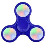 Spinner de Plástico Anti-Stress de Mão Fidget Spinner com LED - Azul