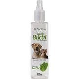 Spray Bucal Pet Clean Sabor Menta Para Cães E Gatos - 120 Ml
