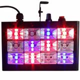 Strobo RGB Rítmico Alto brilho Luz Festas DJ com 12 Leds 15w - X zhang eletronicos