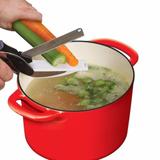 Super Tesoura Legumes Verduras 2 Em 1 Clever Cutter Original - Xd